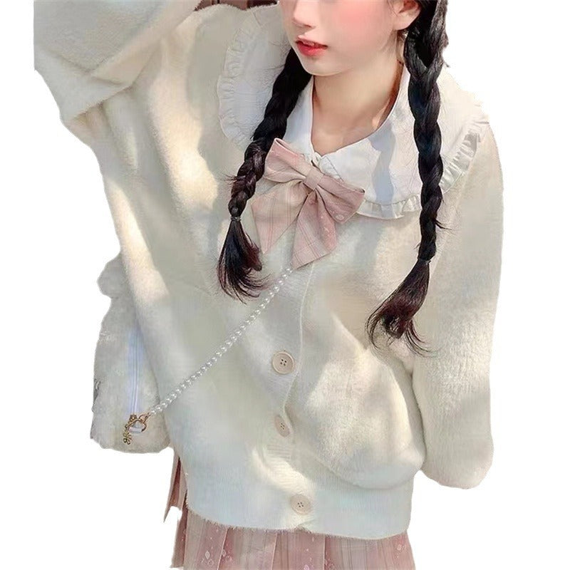 Women's Waterproof Mink Fur Knitted Cardigan