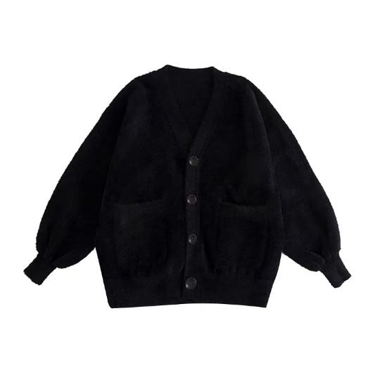 Women's Waterproof Mink Fur Knitted Cardigan