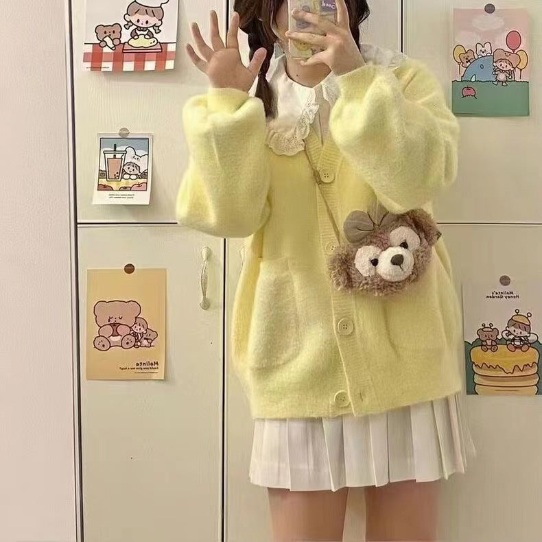 Women's Waterproof Mink Fur Knitted Cardigan